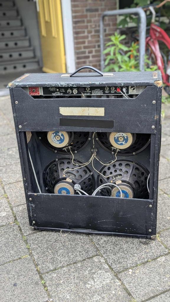 1973 Fender Quad Reverb Silverface 4x12 Vintage origineel, Muziek en Instrumenten, Ophalen, Zo goed als nieuw, 100 watt of meer