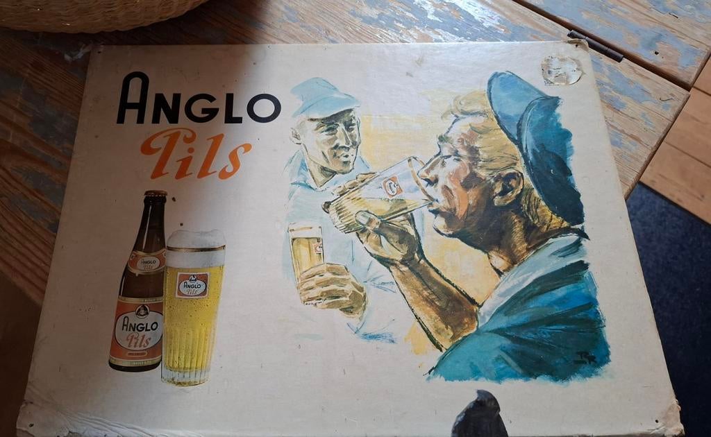Oude plaat poster Pils !, Ophalen, Gebruikt, A1 t/m A3, Film en Tv