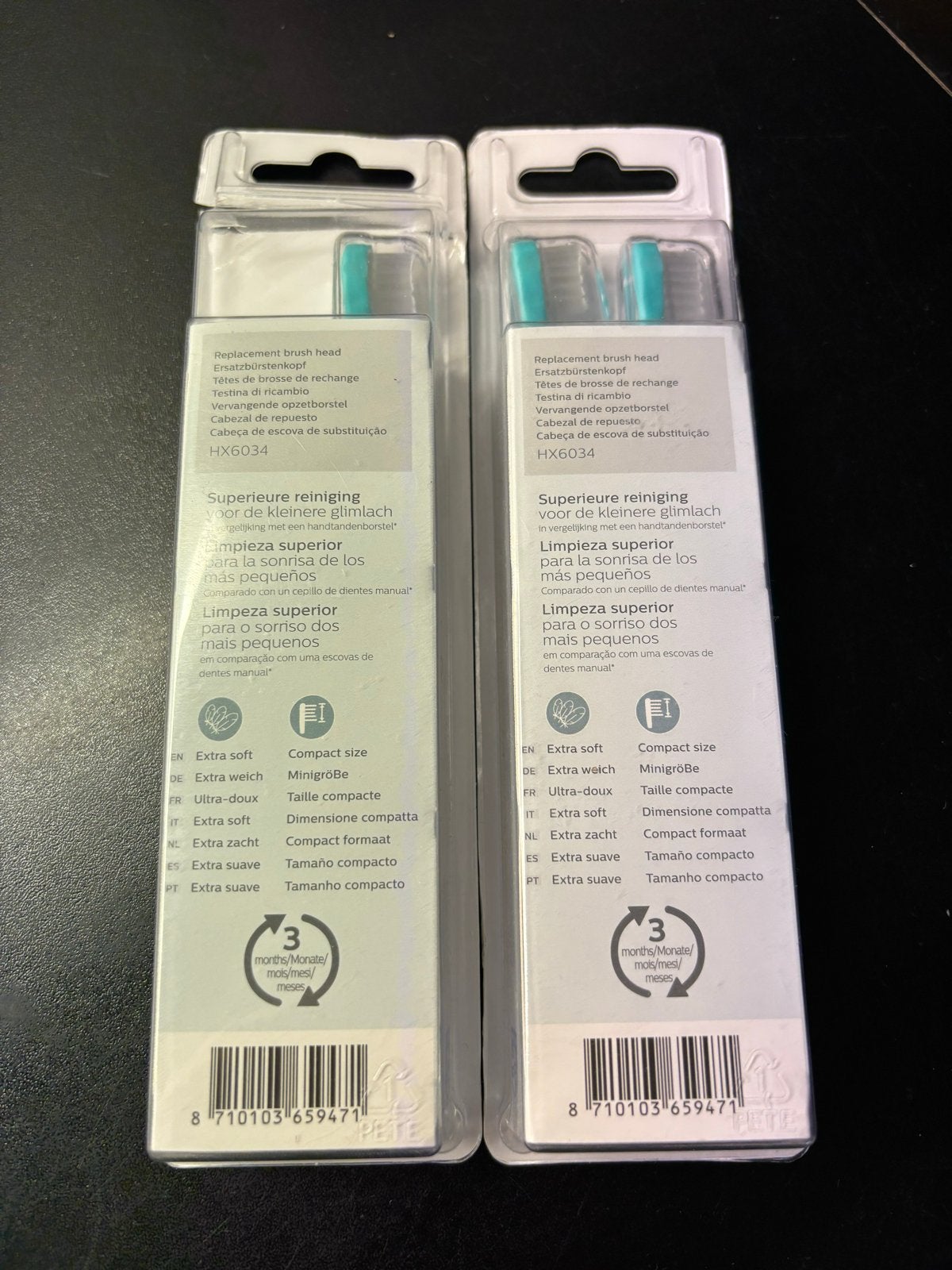Philips Sonicare For Kids 3+ Opzetborstels HX6034, Ophalen of Verzenden, Nieuw, Mondverzorging