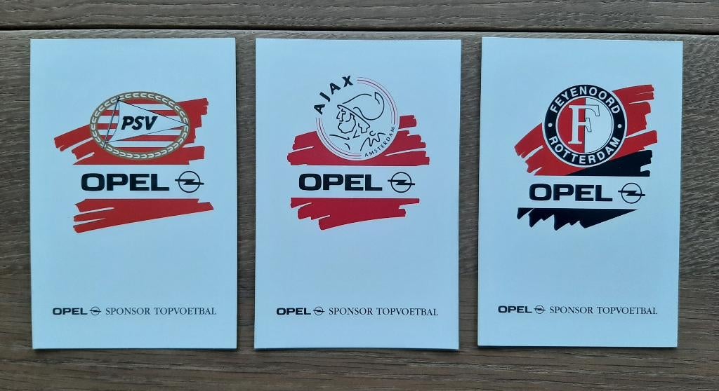 Vintage Ansichtkaarten Topvoetbalteams PSV Ajax Feyenoord, Verzamelen, Ophalen, Zo goed als nieuw, Ajax, Poster, Plaatje of Sticker