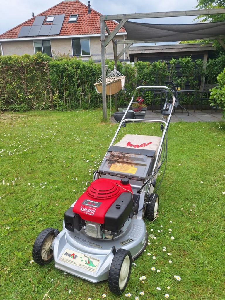 Honda lm5360 grasmaaier met wielaandrijving, Tuin en Terras, Grasmaaiers, Ophalen, Gebruikt, Benzine-grasmaaier, Honda grasmaaier