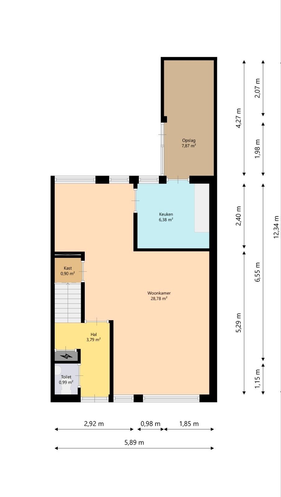 Tijdelijk te huur: Ruime eengezinswoning (2 slaapkamers) t.b