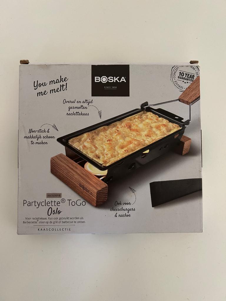 BOSKA Partyclette ToGo Oslo – raclette set, Ophalen of Verzenden, Vaatwasmachinebestendig, Nieuw, Tafelgrill