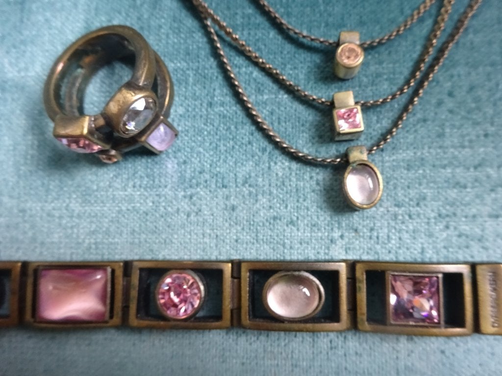 Dyrberg Kern Denemarken: ketting-ring-armband brons koper, Ophalen of Verzenden, Brons, Overige typen