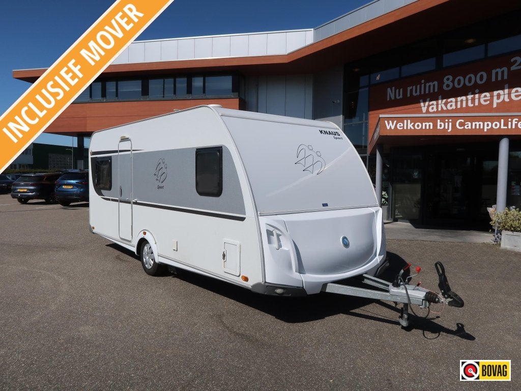 Knaus Sport 500 FU MET VOORTENT EN LUIFEL, Caravans en Kamperen, Schokbreker, Rondzit, Overige typen, Knaus