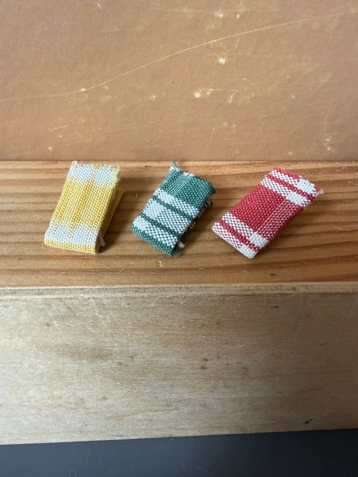 3x theedoek - 1.3x2.5cm, Ophalen of Verzenden, Zo goed als nieuw, Poppenhuis