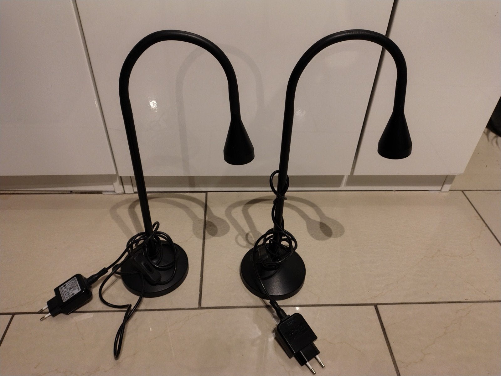 Set van 2 IKEA NÄVLINGE LED Bureaulampen, Ophalen, Bureaulamp, LED verlichting, Zo goed als nieuw