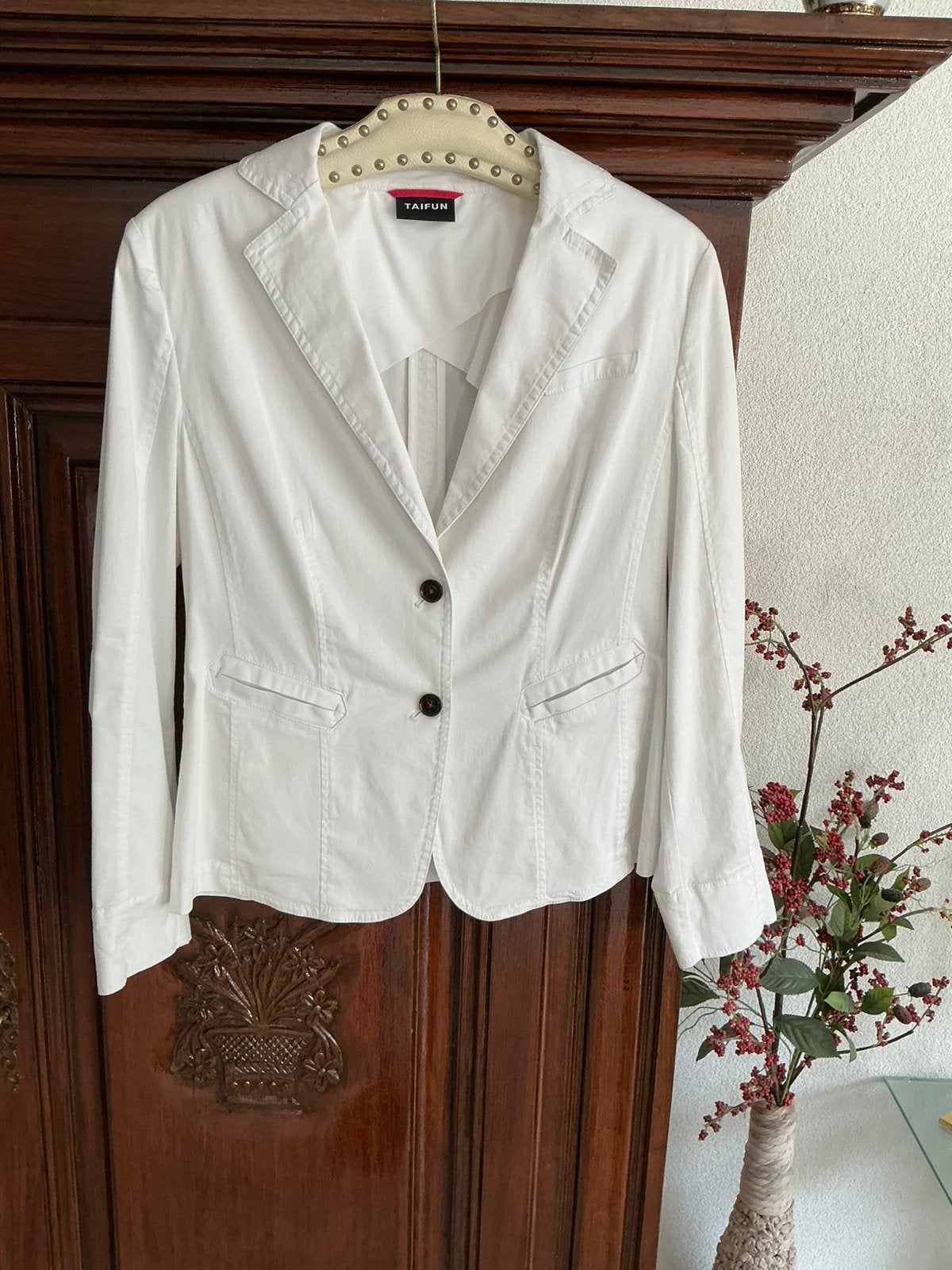 BLAZER VAN TAIFUN, Wit, Maat 42/44 (L), Nieuw, Ophalen of Verzenden