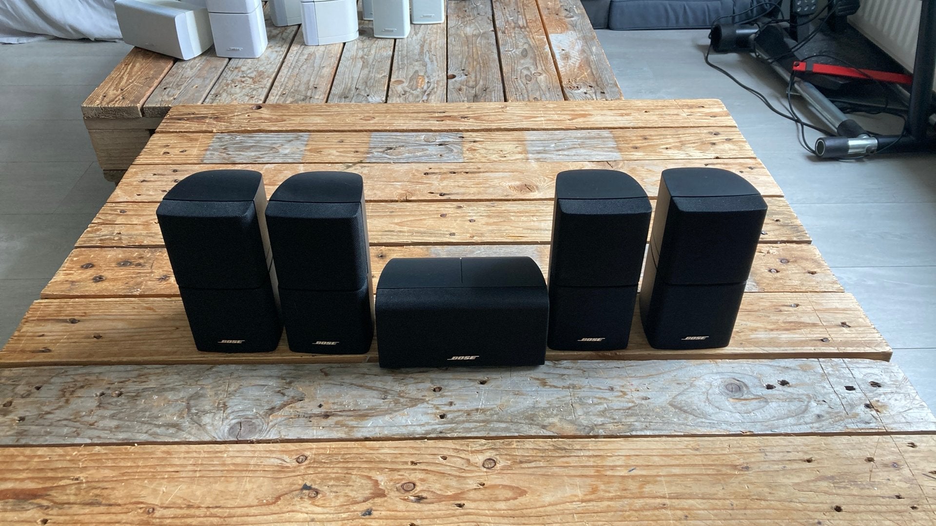 Bose dubbel cubes set van 5, Audio, Tv en Foto, -, -, Ophalen of Verzenden, Zo goed als nieuw