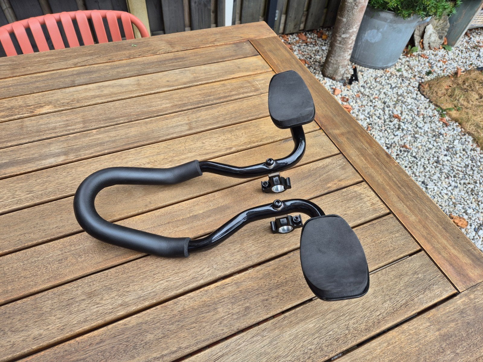 Zwarte Aerobar Opzetstuur voor Racefiets of Tijdritfiets, Ophalen, Onbekend, Stuur, Racefiets