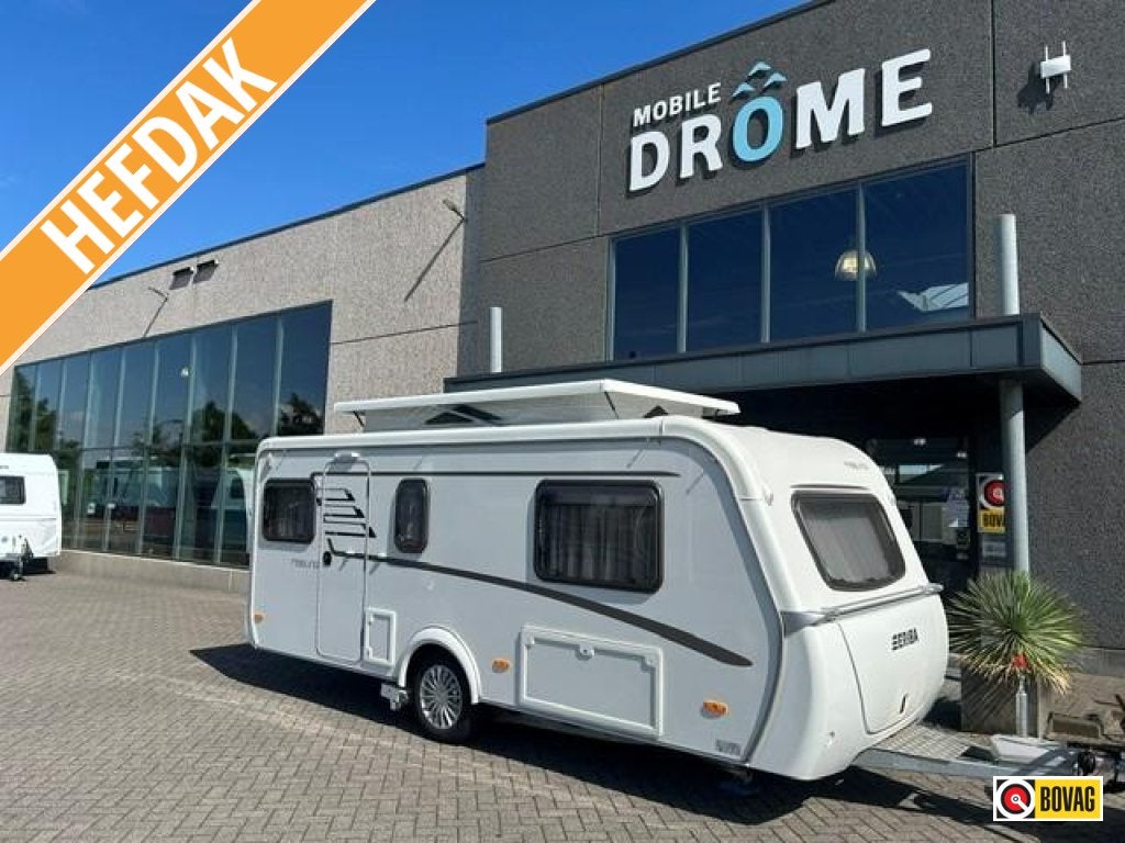 Eriba Feeling 470 MOVER+LUIFEL+FIETSENDRAGE, Caravans en Kamperen, Standaardzit, Schokbreker, Bedrijf, 5 tot 6 meter