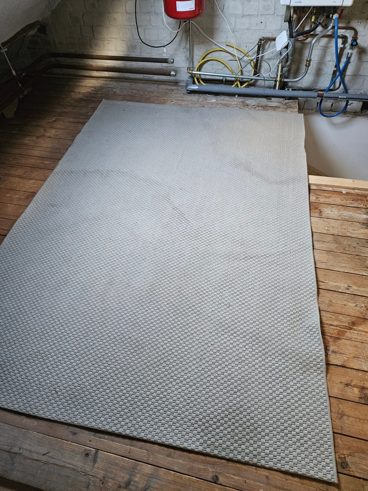 IKEA MORUM Vloerkleed - Grijs, 160x230 cm, Gebruikt, Modern, Scandinavisch, 150 tot 200 cm, 200 cm of meer