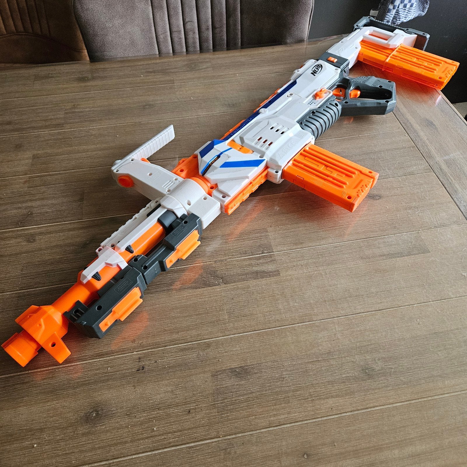 Nerf N-Strike Elite Retaliator Blaster, Ophalen of Verzenden, Gebruikt, Jongen of Meisje