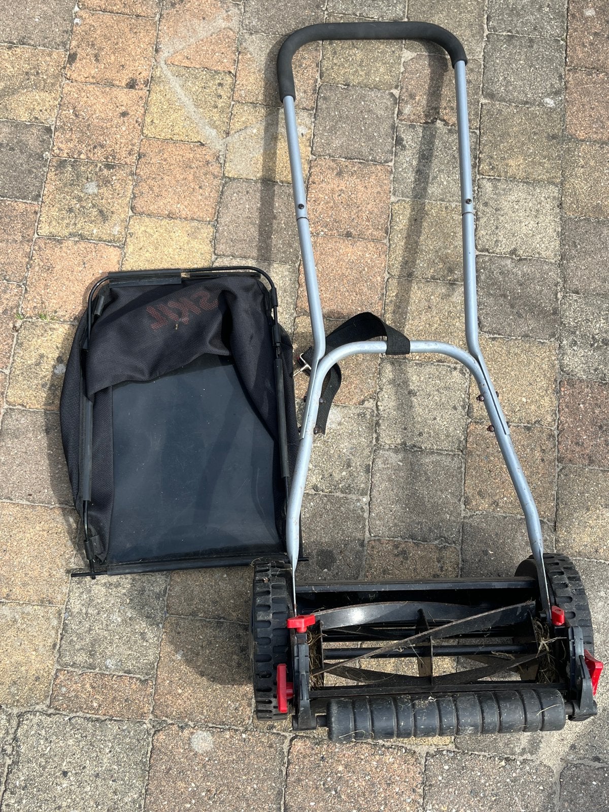 Handgrasmaaier, Tuin en Terras, Ophalen, Gebruikt, Handgrasmaaier, Opvangzak