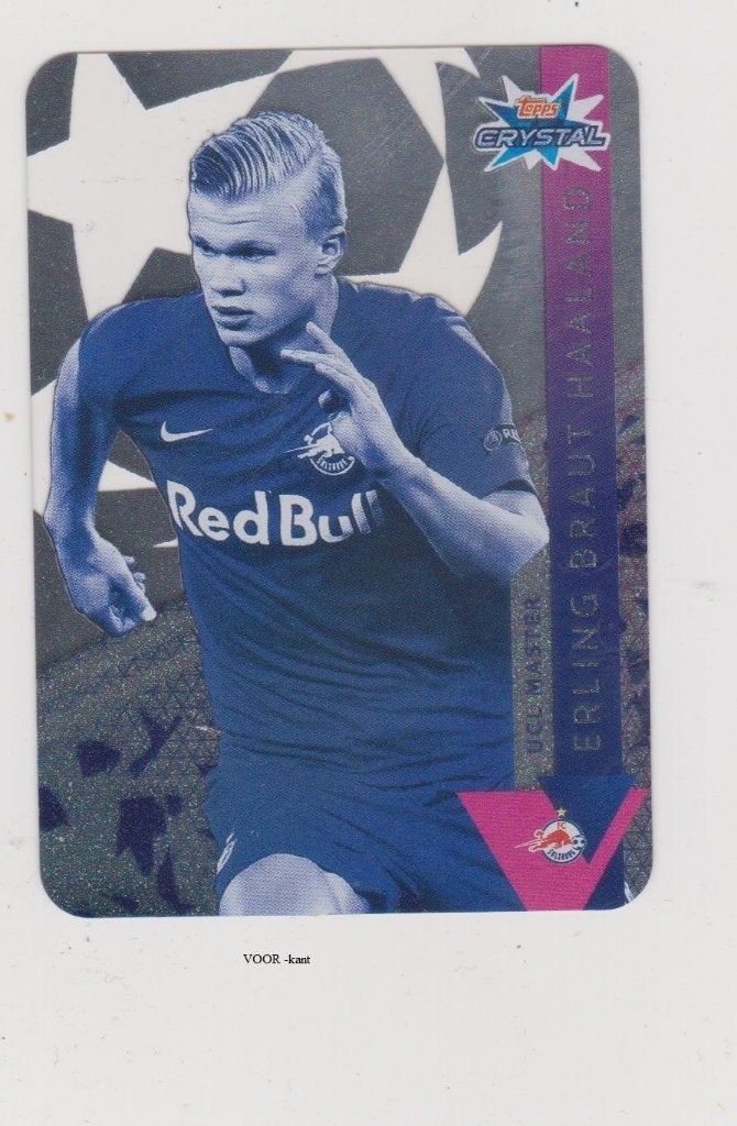 Topps krt CL 2019-2020 CRYSTAL, Rookie Erling Haaland, Verzenden, Zo goed als nieuw, Buitenlandse clubs, Poster, Plaatje of Sticker