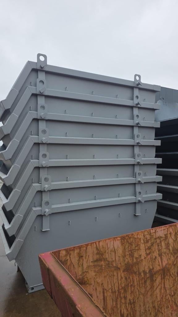 2 Kuub portaal containerbak - vuilcontainer - puincontainer, Ophalen