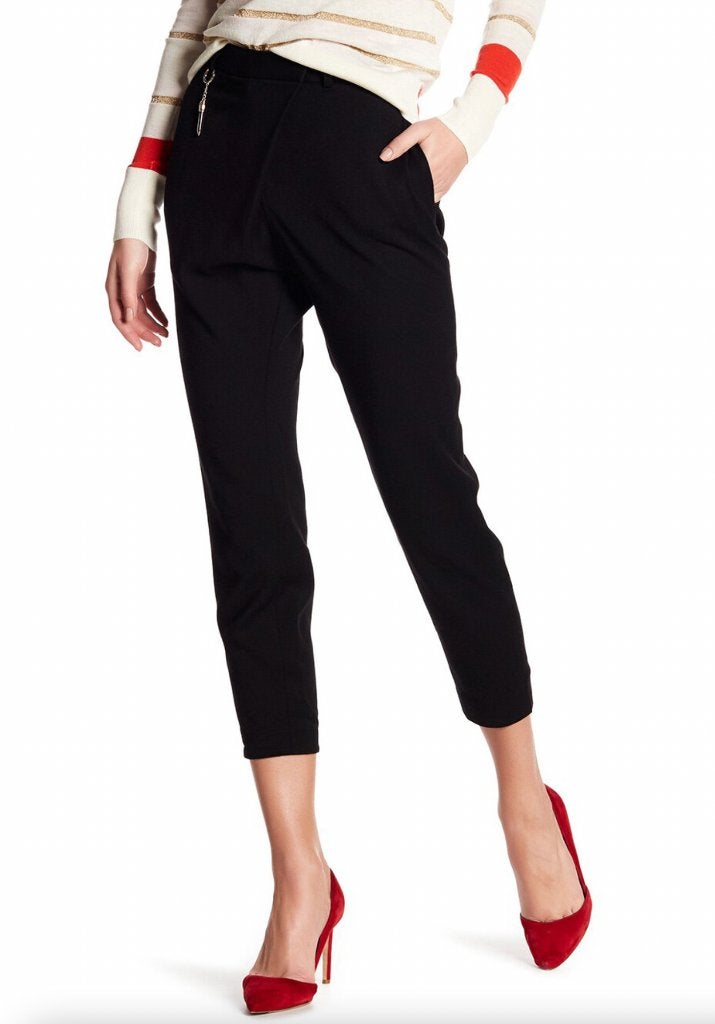 Nieuw 199€: Ted Baker sjieke pantalon met overslag; maat 42, Kleding | Dames, Zwart, Maat 42/44 (L), Nieuw, Ophalen of Verzenden