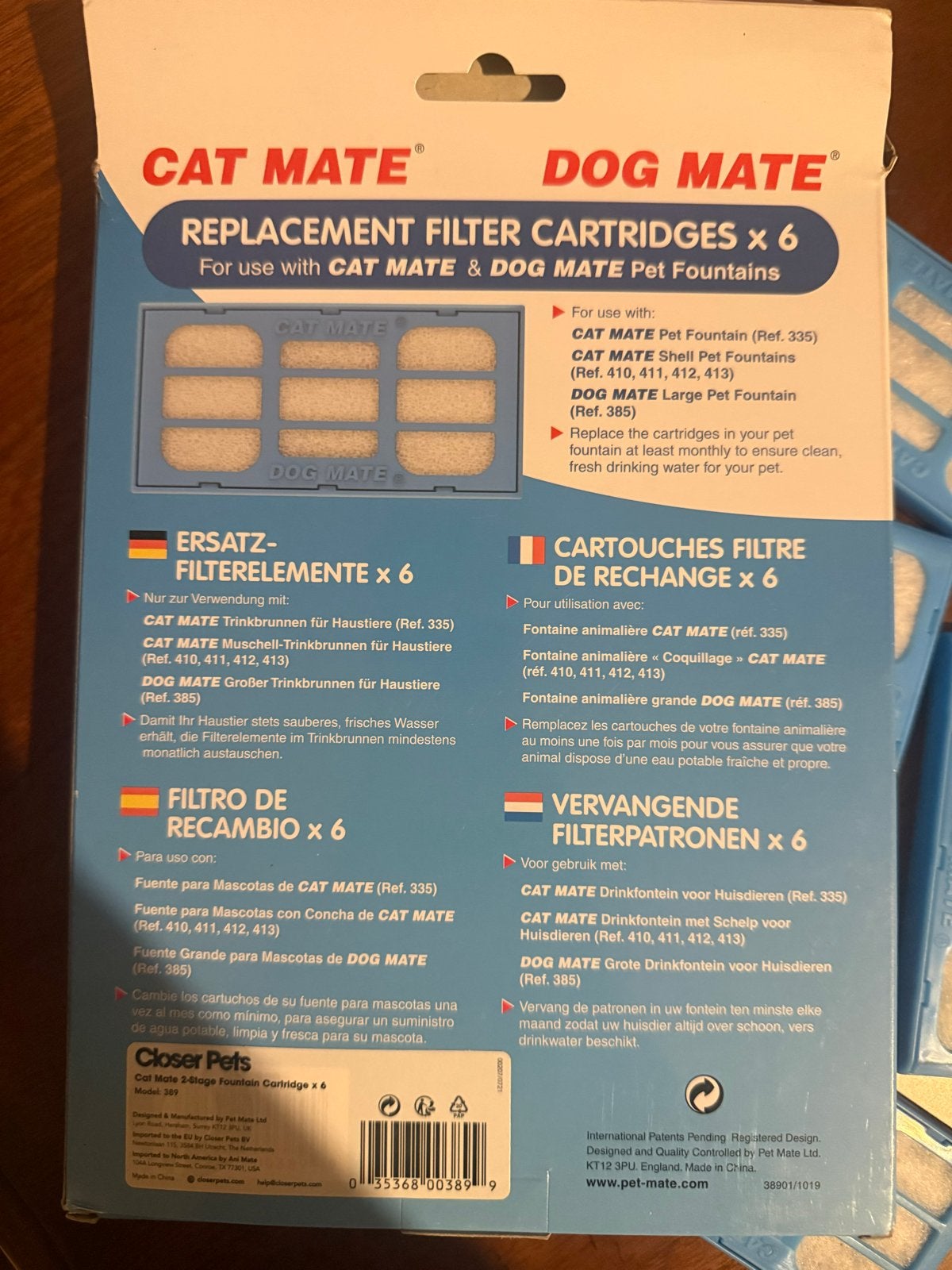 Cat Mate Replacement Filter Cartridges, Ophalen, Nieuw