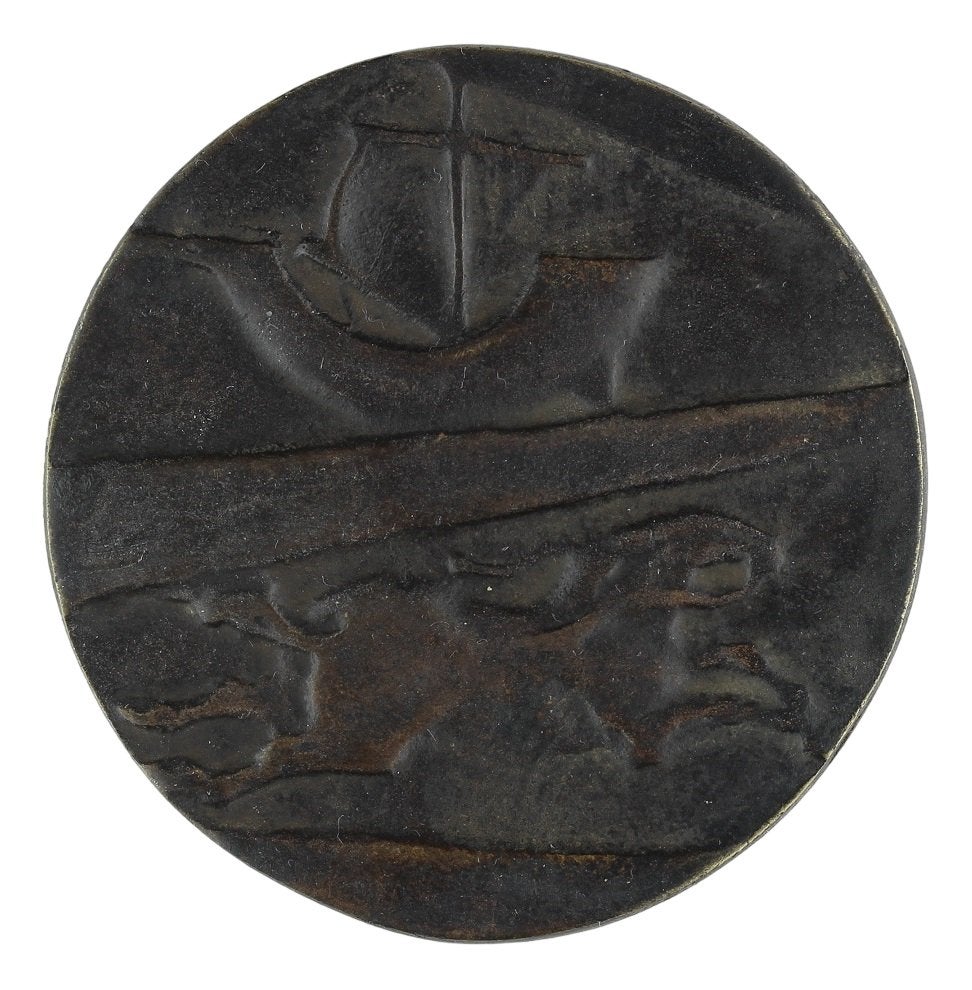 BRONZEN PENNING Eric Claus RIJNLANDS LYCEUM 1969, Verzenden, Brons, Nederland