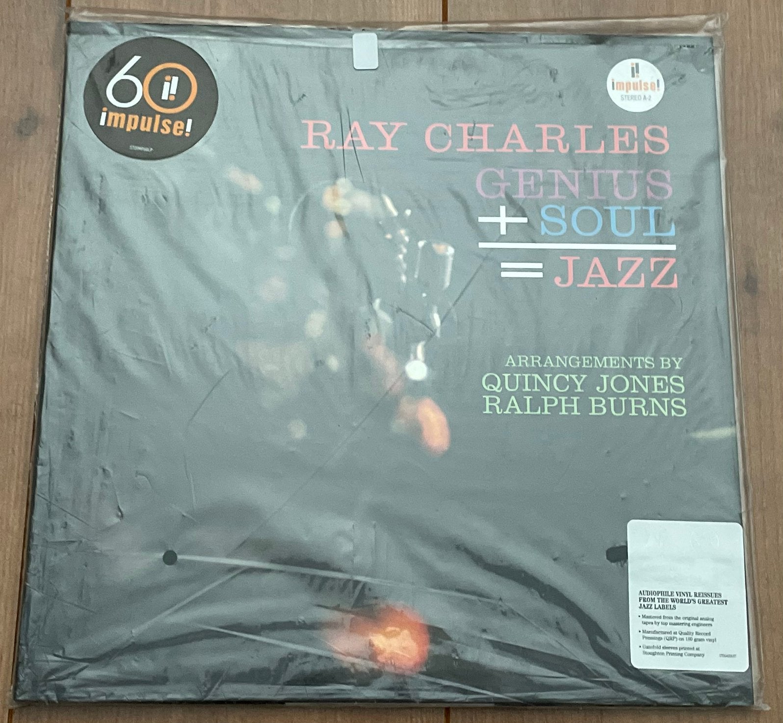 Ray Charles - Genius + Soul = Jazz lp, Acoustic Sound Series, LP, Ophalen of Verzenden, Beschermende buitenhoes, 12 inch