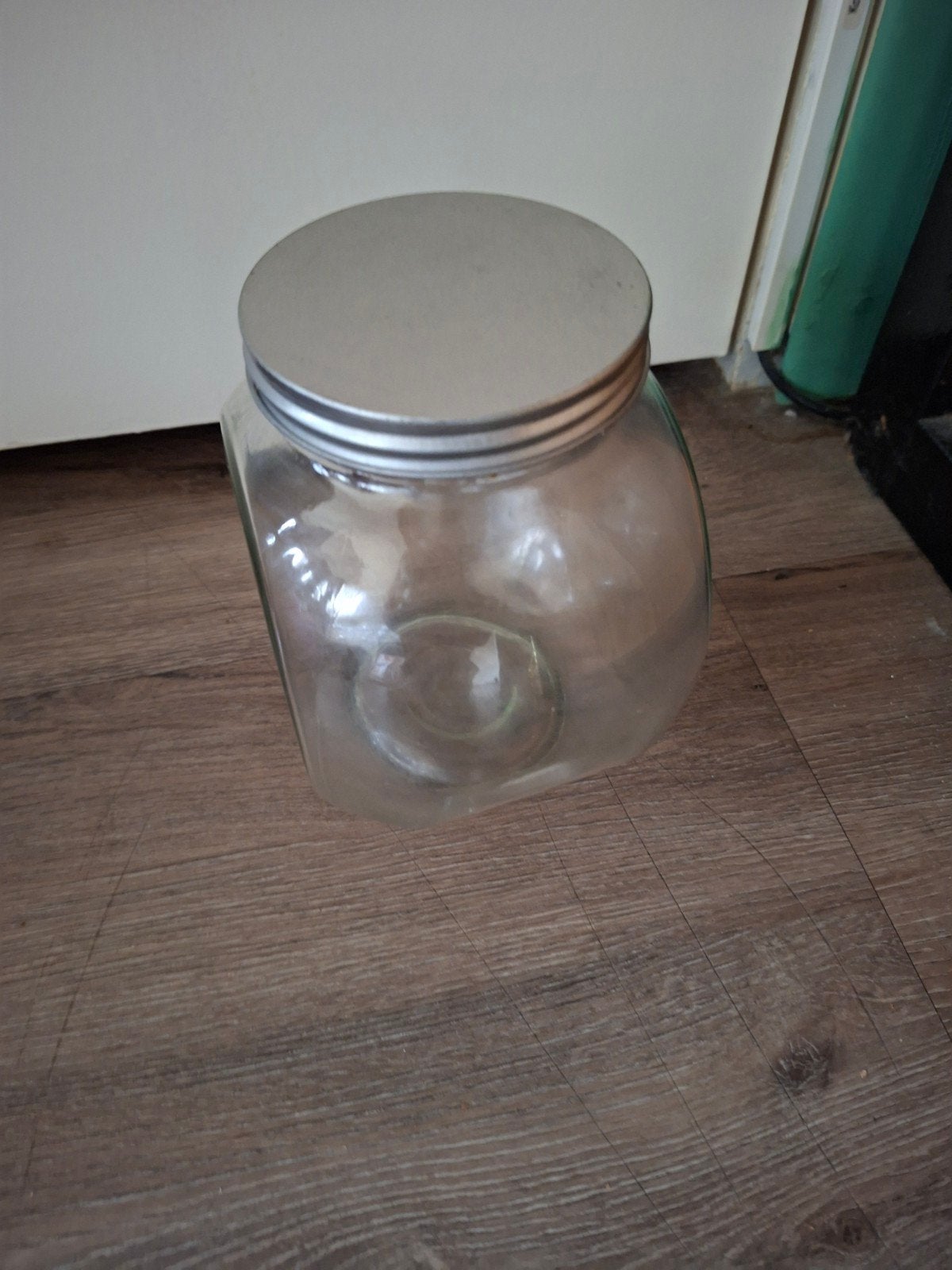 Glazen Snoeppot met Deksel - Ideaal voor Keuken of Kantoor, Ophalen, Gebruikt, Met deksel, Pot of Kruik