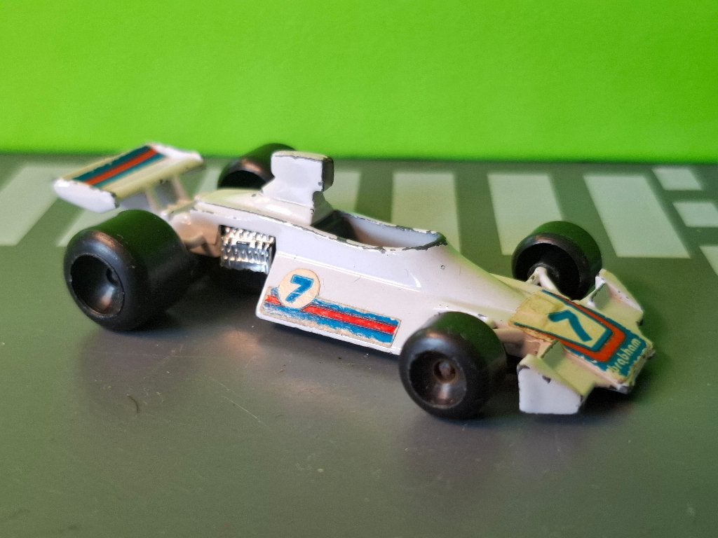 Polistil RJ5 - Brabham BT44 Formule 1 [wit] 1/65, Ophalen of Verzenden, Gebruikt, Auto