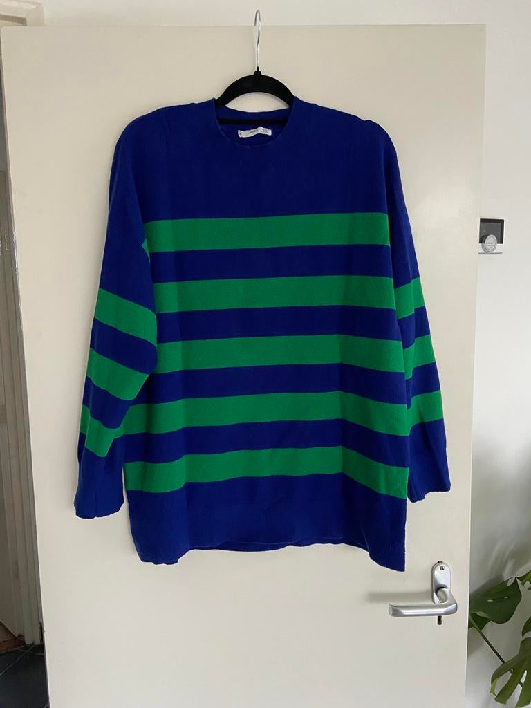 gestreepte trui, Kleding | Dames, Truien en Vesten, Gedragen, Maat 42/44 (L), Blauw, Verzenden