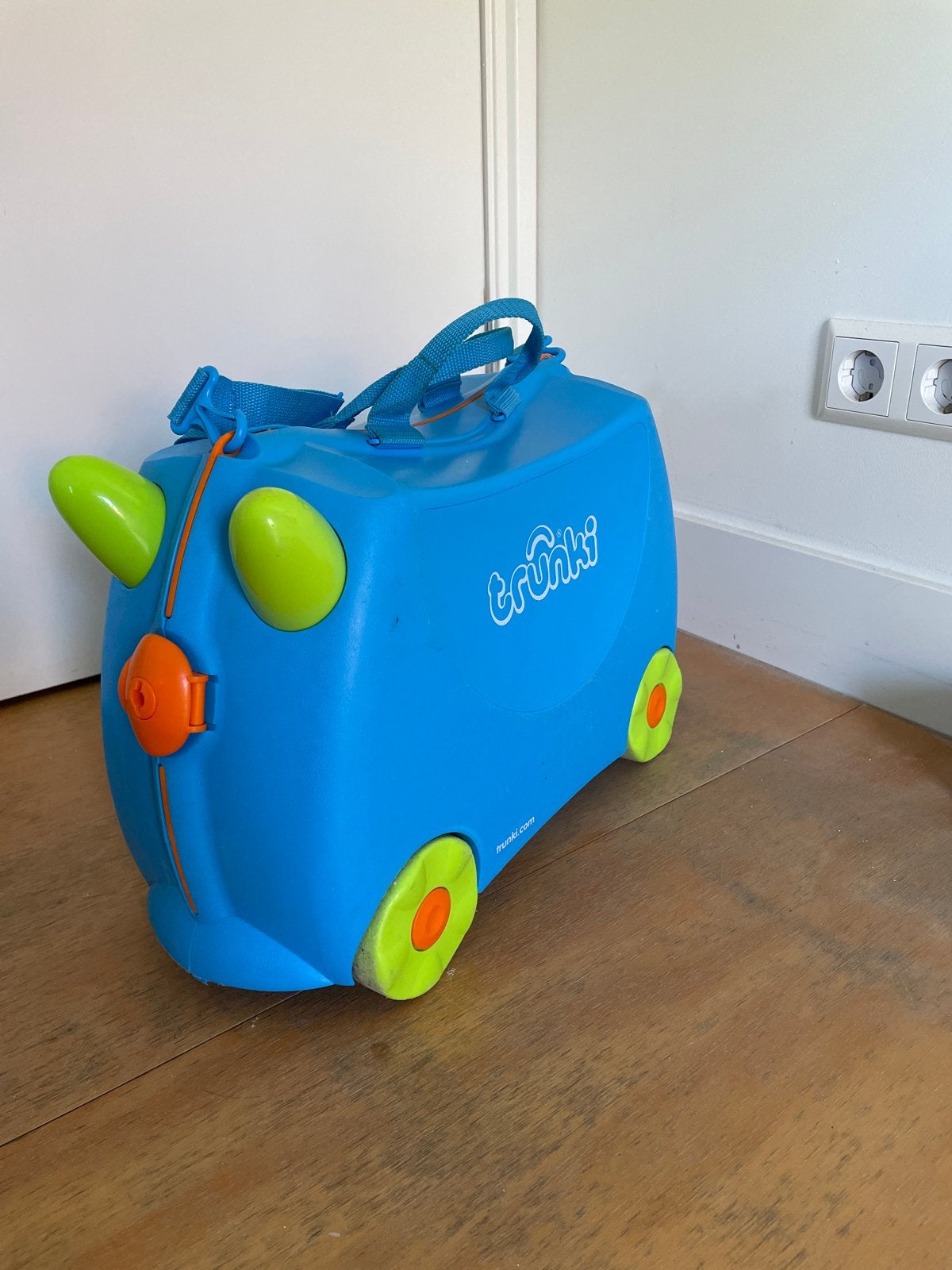 Trunki Kinderkoffer Blauw - Ideaal voor Reizen, Gebruikt, Hard kunststof, Minder dan 50 cm, Minder dan 35 cm