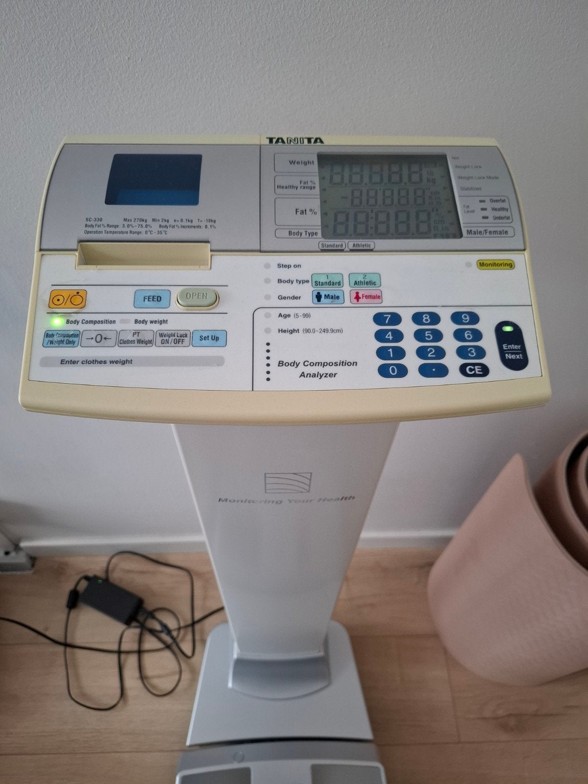 Tanita SC-330 Body Composition Analyzer - Personenweegschaal, Gebruikt, 100 kg of meer, Ophalen of Verzenden, Digitaal