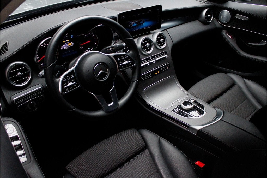 Mercedes-Benz C-Klasse 300 e Premium Pack Burmester - Leder, Automaat, Achterwielaandrijving, Gebruikt, Leder en Stof