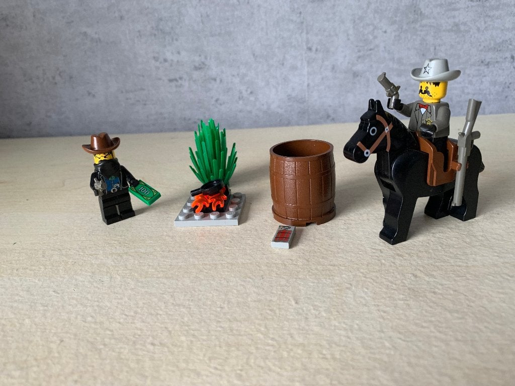 Lego Western 6712 Sheriff''s Showdown, Compleet, Gebruikt, Overige thema's, Lego