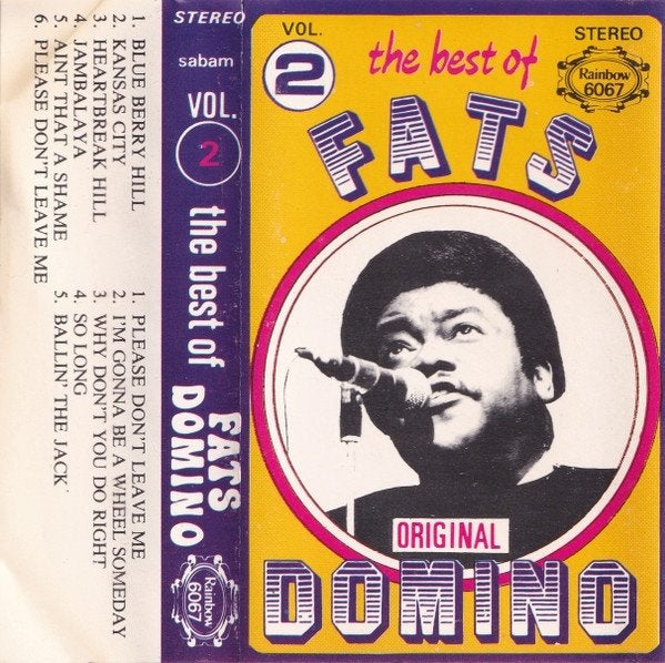 cass.Fats Domino ‎– The Best Of Fats Domino Vol. 2, Cd's en Dvd's, Ophalen of Verzenden, Zo goed als nieuw, Jazz en Blues, 1 bandje