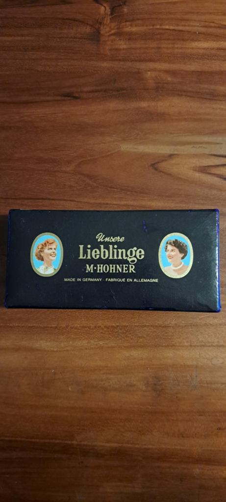Mooie Mondharmonica van M. Hohner Dubbele  Unsere Lieblinge., Ophalen of Verzenden, Zo goed als nieuw, C-mondharmonica