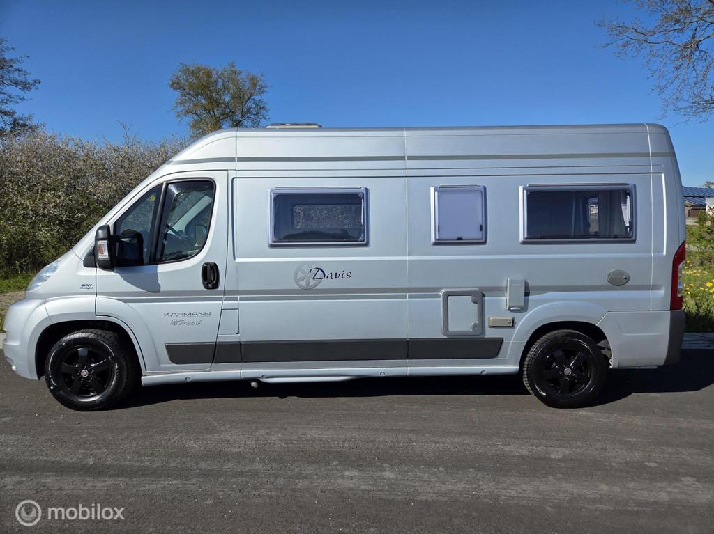 Karmann mobil DAVIS 590 FB buscamper 2009 ☆Euro-4 Vastbed, Caravans en Kamperen, Campers, Buscamper of Camperbus, Koelkast, Bedrijf