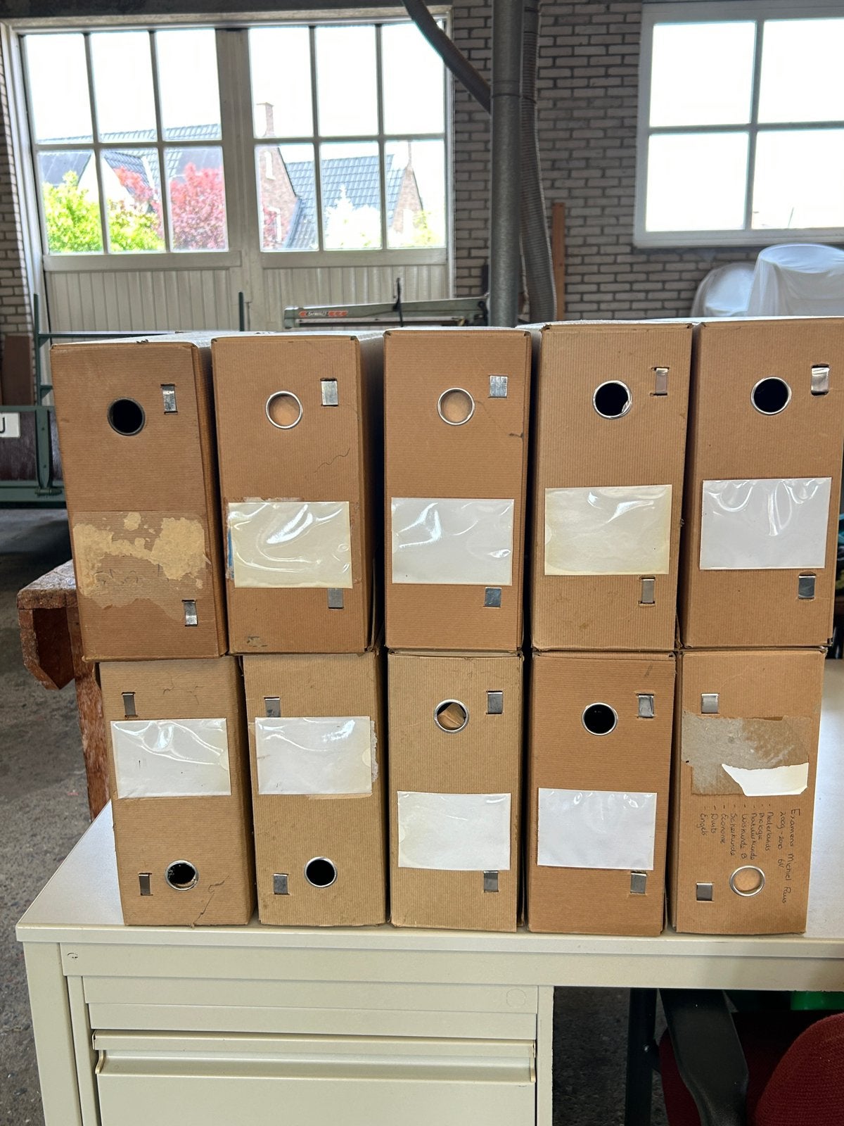 Gratis afhalen: 10 archiefdozen, Ophalen, Overige materialen, Minder dan 50 cm, Gebruikt