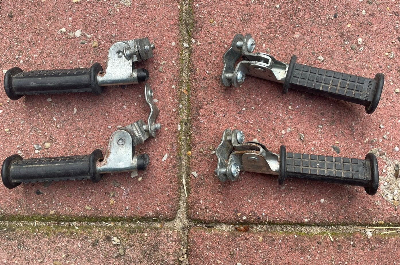 Voetstensteun fiets, Ophalen, Gebruikt