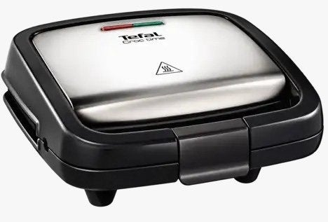 TEFAL  Croc Time Tosti-ijzer - Zilver, Ophalen, Nieuw