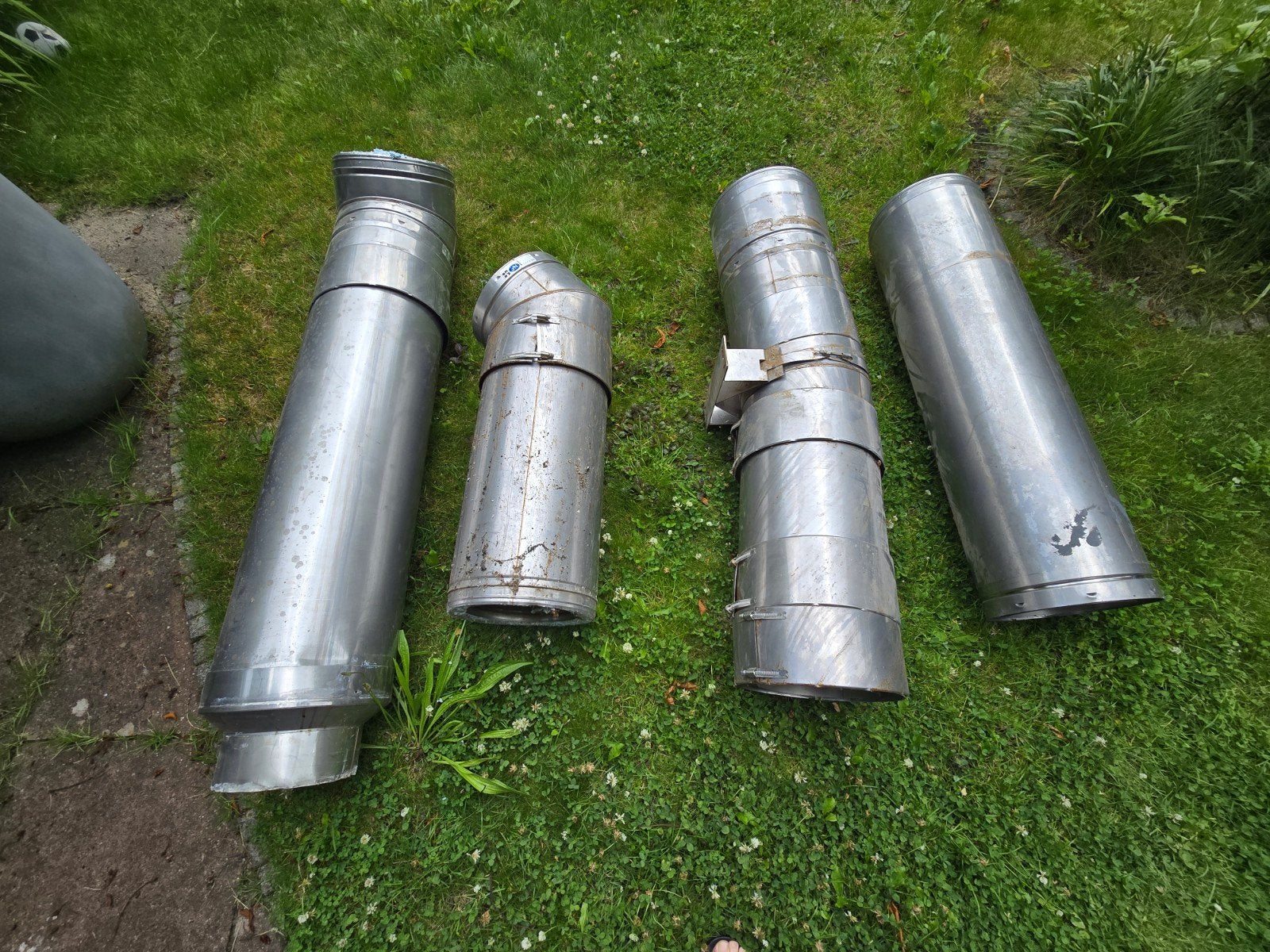 Dubbelwandige kachelpijp, Ophalen, Gebruikt, Minder dan 60 cm, Kachel