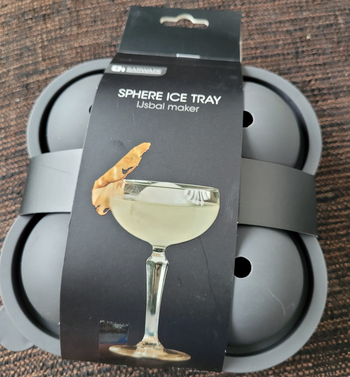 Sphere ice tray ijsbal maker barware 16 x 15 x 7 cm, Ophalen of Verzenden