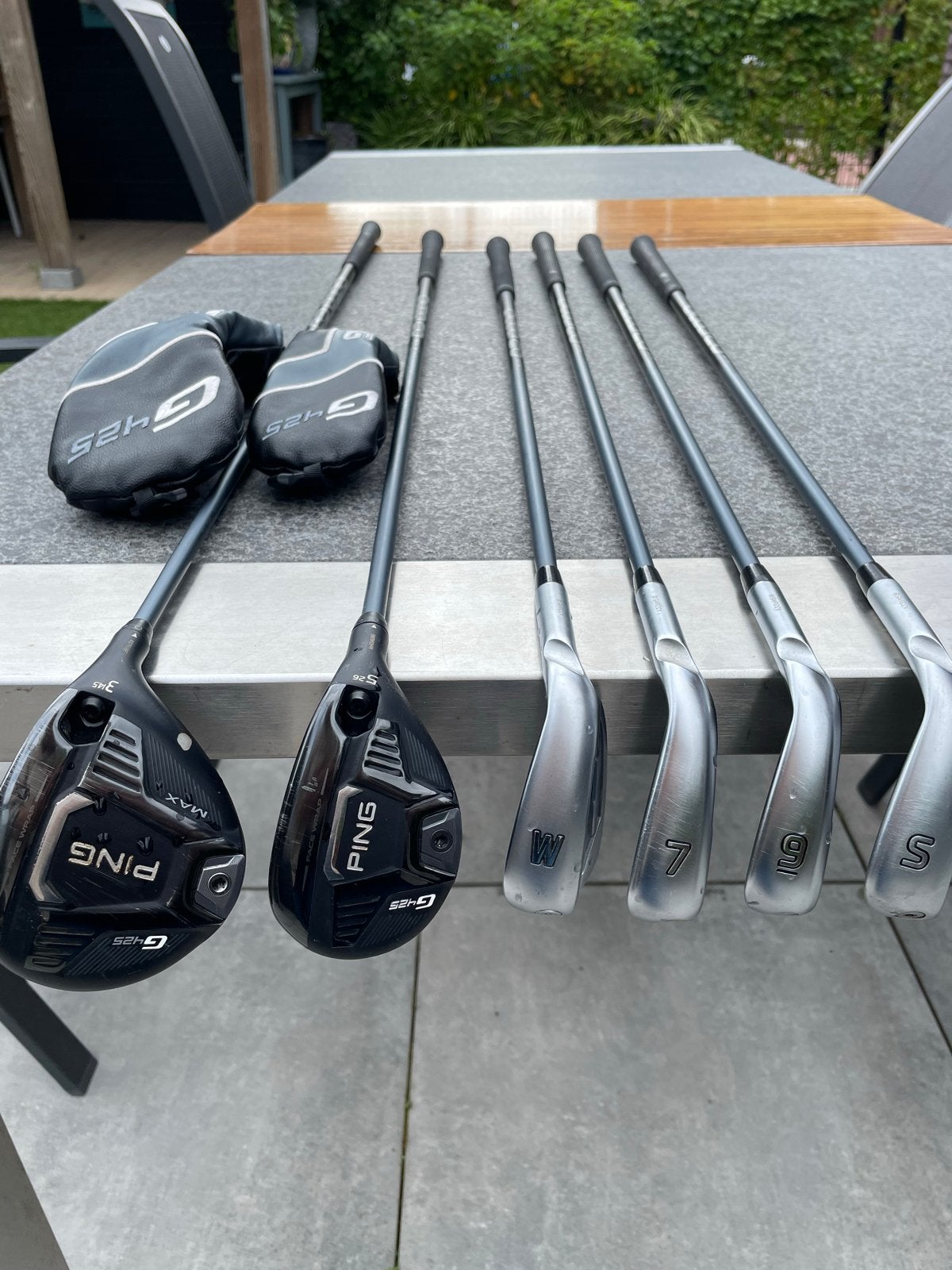 PING G425 Golfclubset (3,5,7,9,W,S) Rechtshandig + Retriever, Sport en Fitness, Golf, Ophalen of Verzenden, Gebruikt, Set, Ping