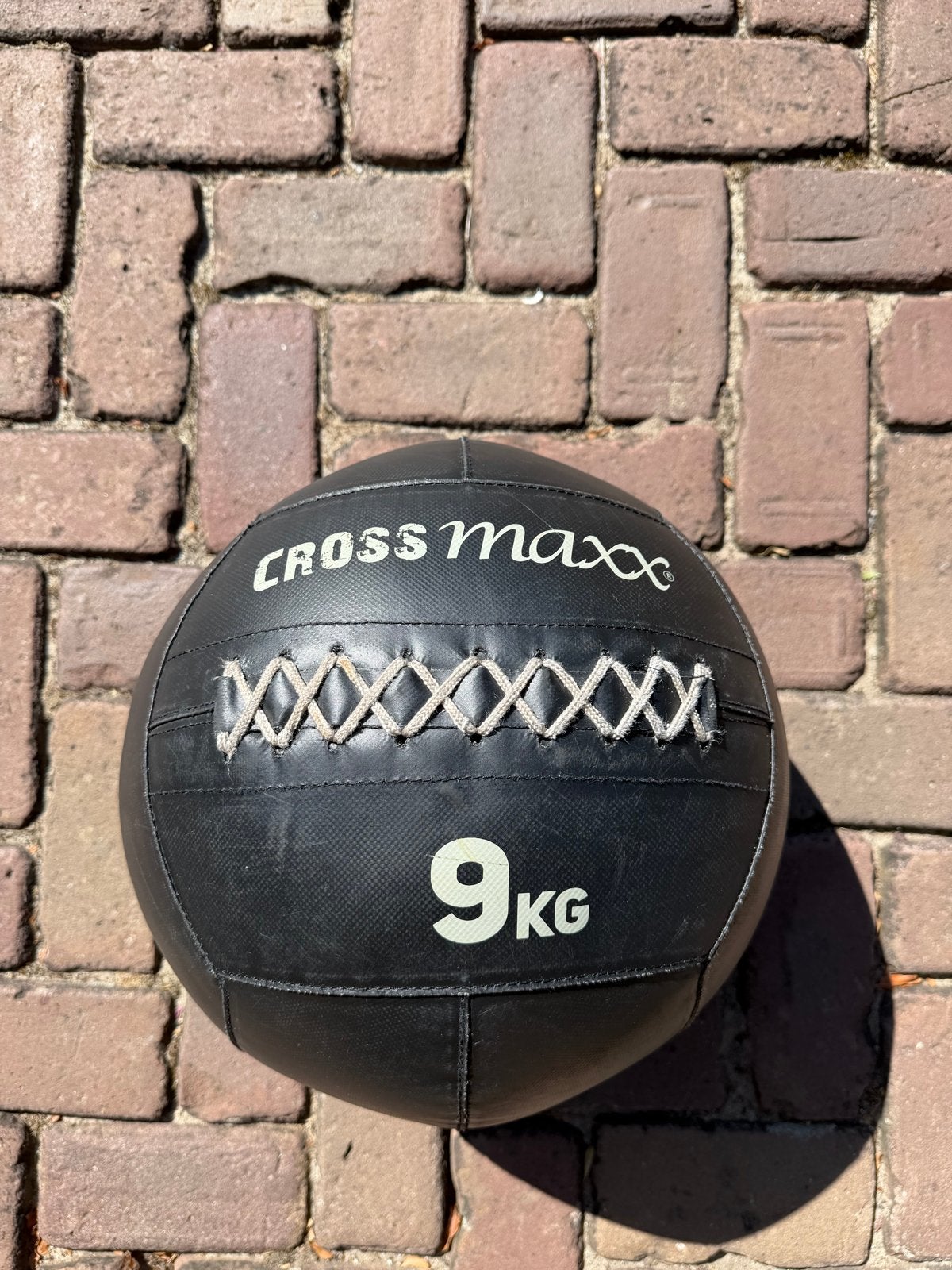 Crossmaxx wall ball 9 KG, Ophalen of Verzenden, Zo goed als nieuw, Armen, Medicijnbal