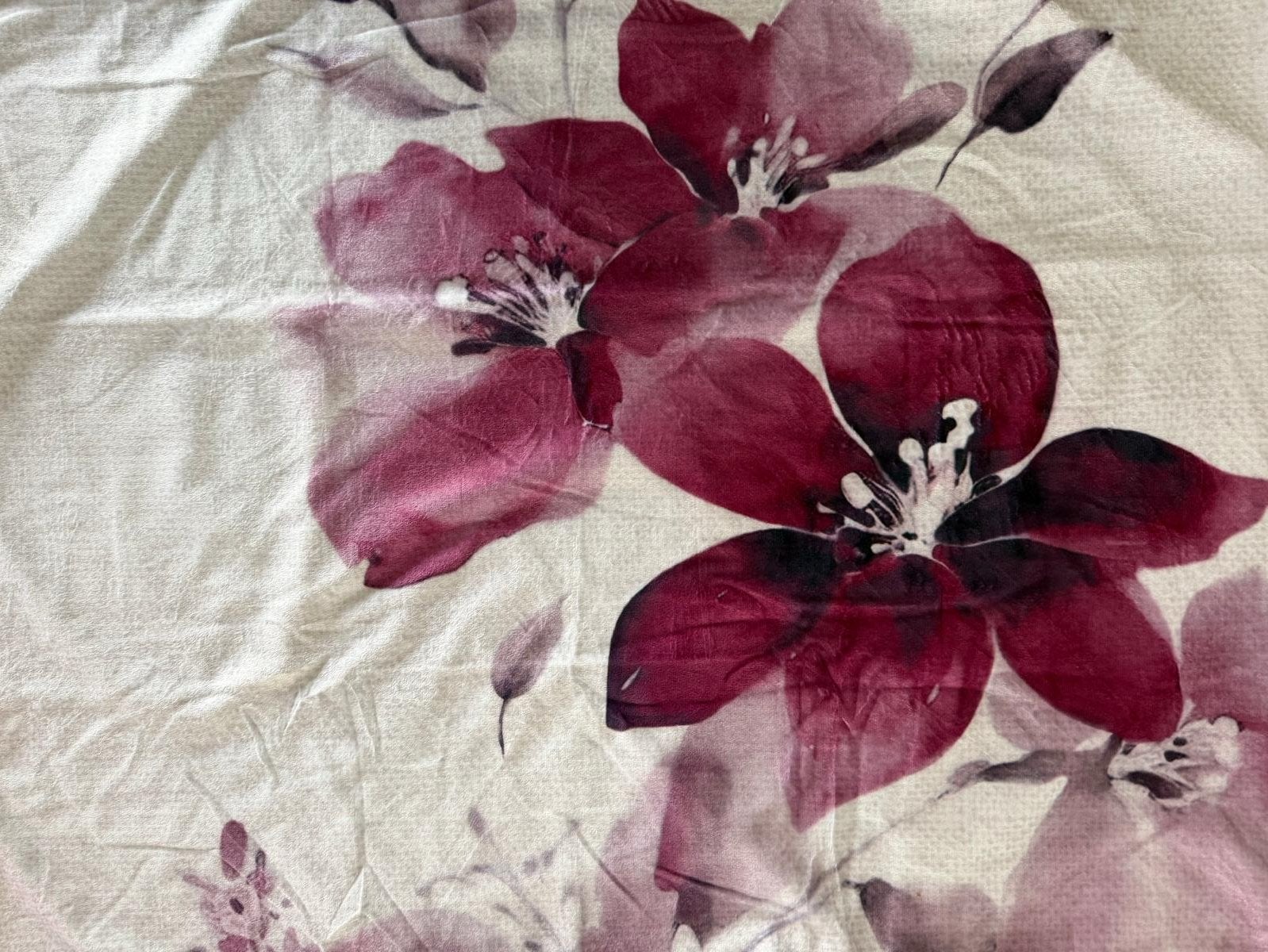 Optidee Optimink kussensloop 60x70 met bloemenprint, Eenpersoons, Meerkleurig, Hoeslaken of Sloop, Overige materialen