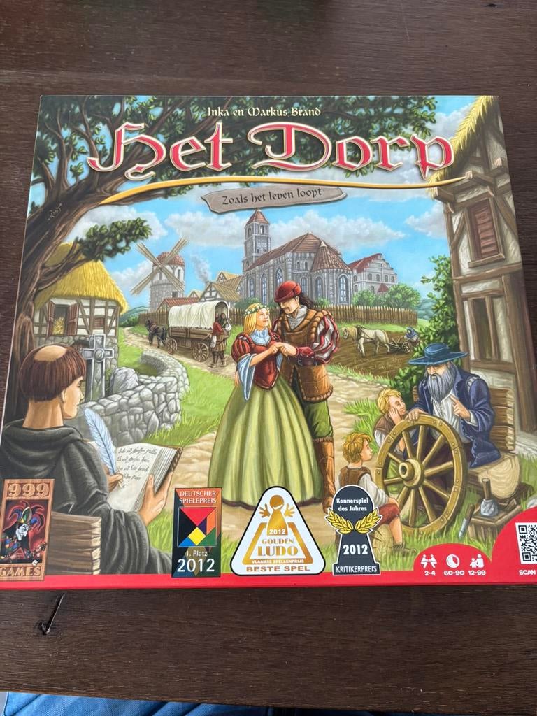 Bordspel het dorp, Hobby en Vrije tijd, Gezelschapsspellen | Bordspellen, Ophalen of Verzenden, Zo goed als nieuw