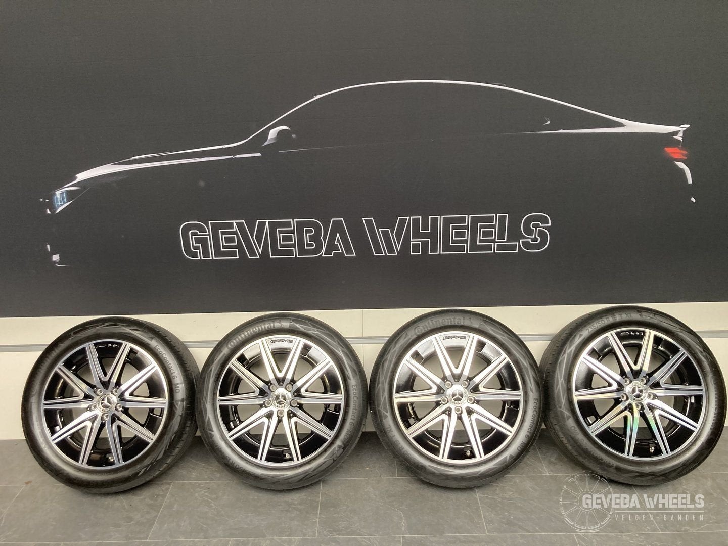 19” originele Mercedes EQA H243 EQB X243 AMG velgen + banden, 19 inch, Gebruikt, -, -