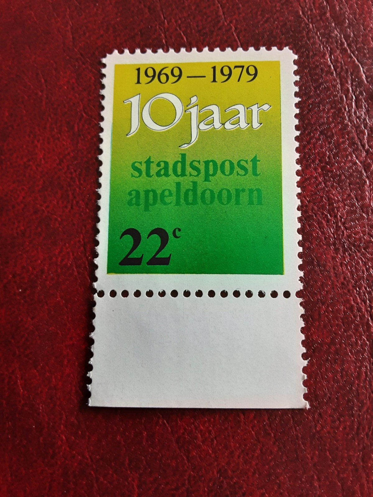 Stadspost Apeldoorn.  10 Jaar Stadspost Apeldoorn  22ct ( pf, Postzegels en Munten, Ophalen of Verzenden
