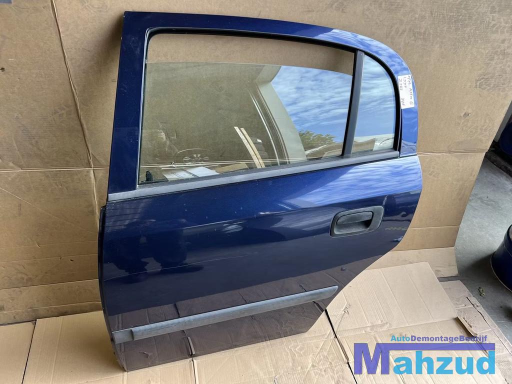 OPEL ASTRA G Blauw Z282 Links Achter deur portier 5 deurs, Gebruikt, Deur, Opel Automobile GmbH, Ophalen of Verzenden