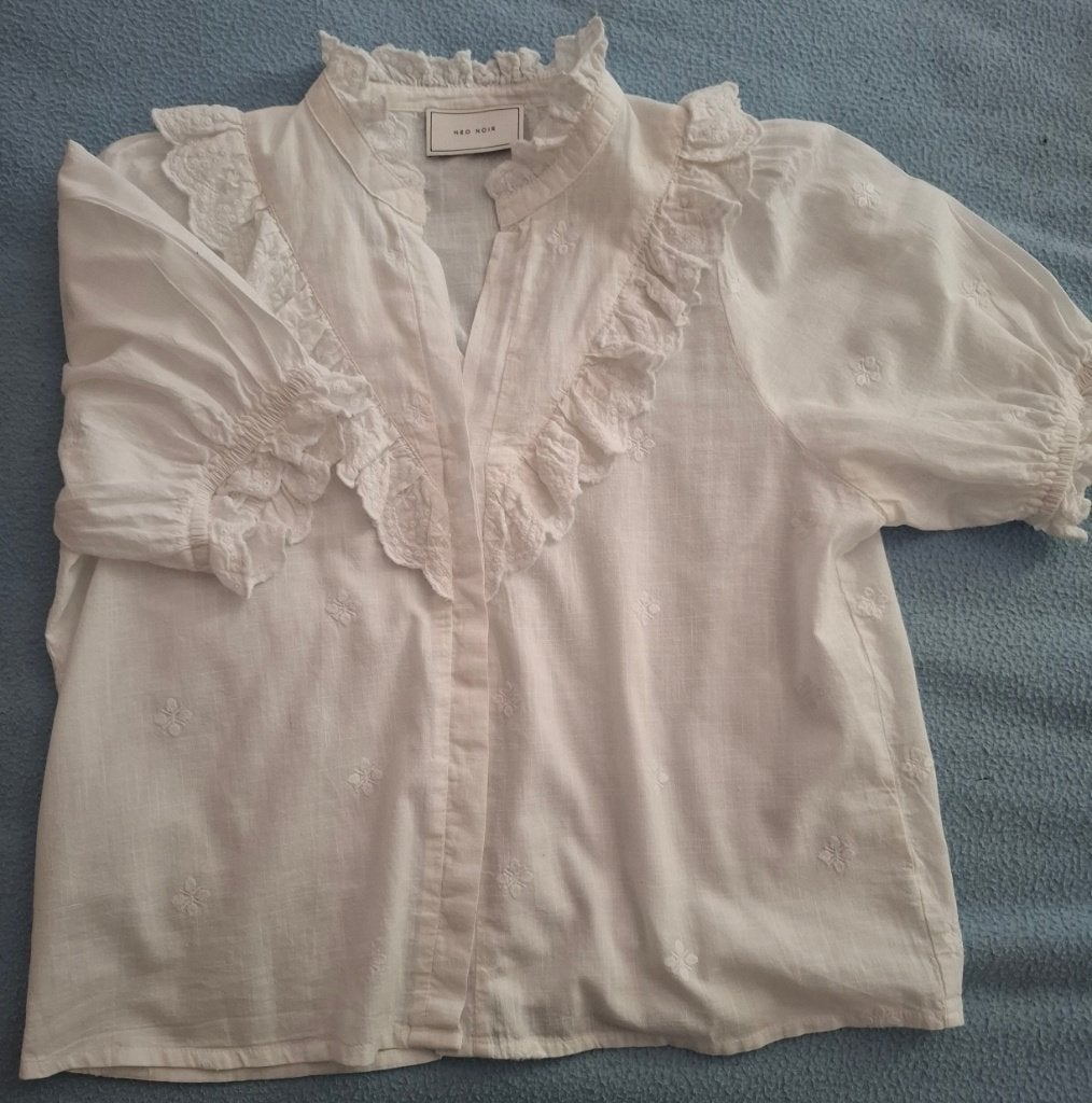 Neo Noir blouse, Verzenden, Neo noir, Wit, Zo goed als nieuw