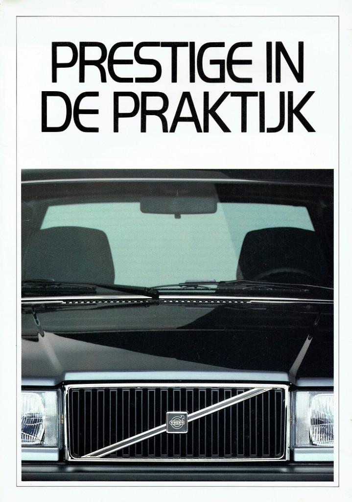 Folder Volvo 740 Van (ca.1986), Verzenden, Gelezen, Volvo