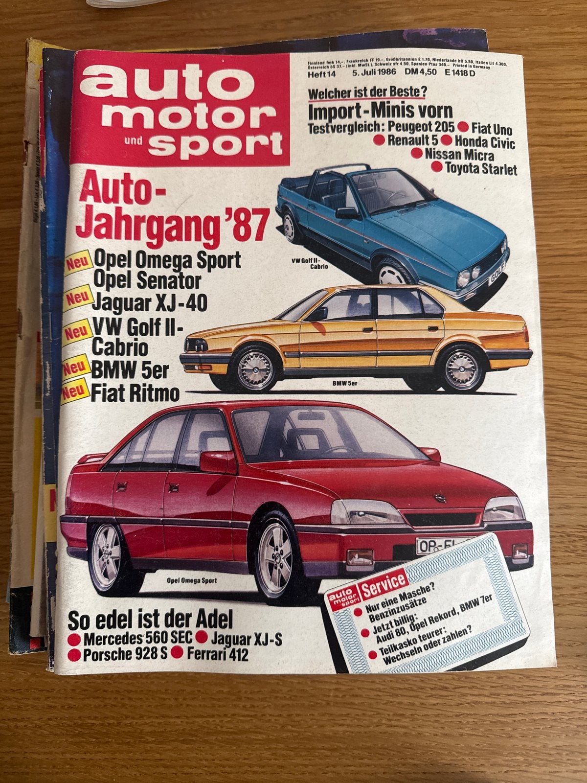 Auto Motor und Sport - Auto-Jahrgang '87, Ophalen of Verzenden, Gelezen, Overige typen