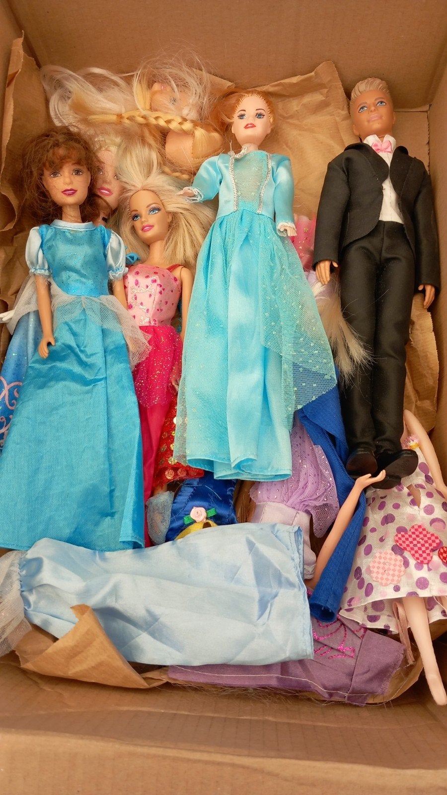 Grote partij Barbie poppen en Ken pop met kleding, Ophalen, Gebruikt, Barbie